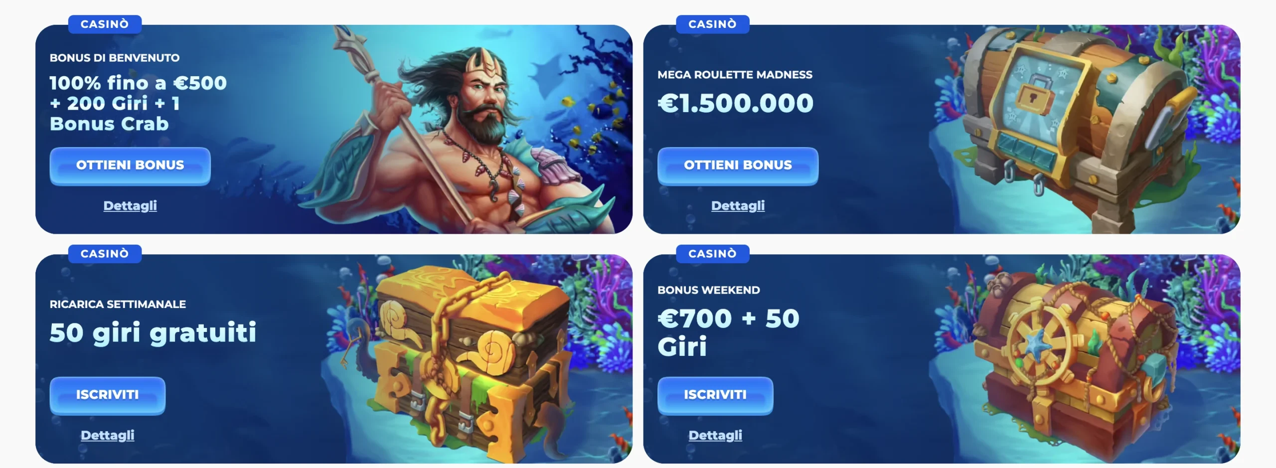 Bonus Casino Posido Italia